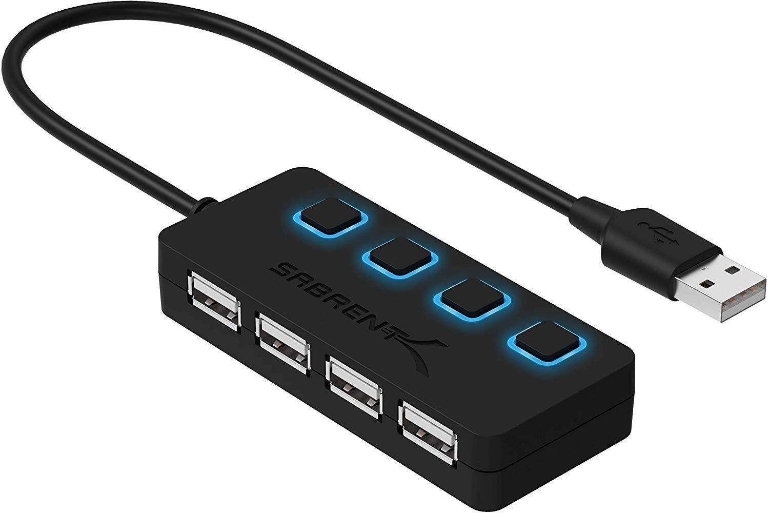 Sabrent 4-Port USB 2.0 Hub with Power Switches