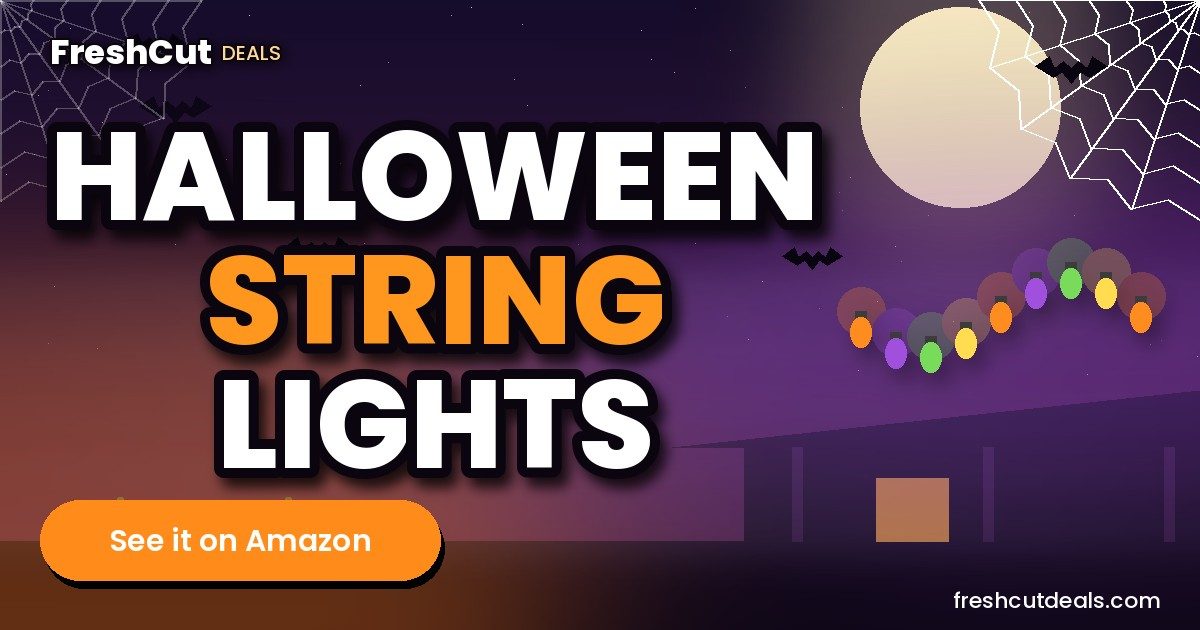Twinkle Star 33ft Halloween String Lights (Orange)