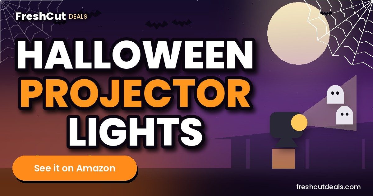 Toodour Double-Head Halloween Projector Lights with Timer