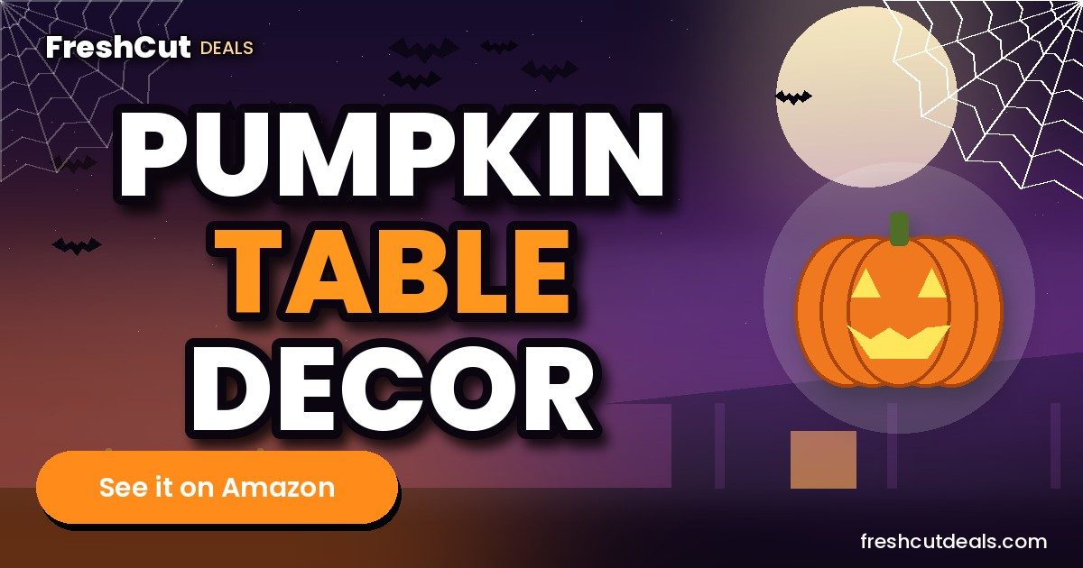 Halloween Pumpkin Table Decor Indoor, Halloween Decorations for Home